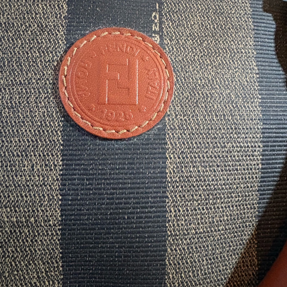 Fendi Brown and Black Striped small Duffel tote - Picture 3 of 11
